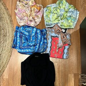 Zara Women's Button Down Shirts - Multicolor Collection